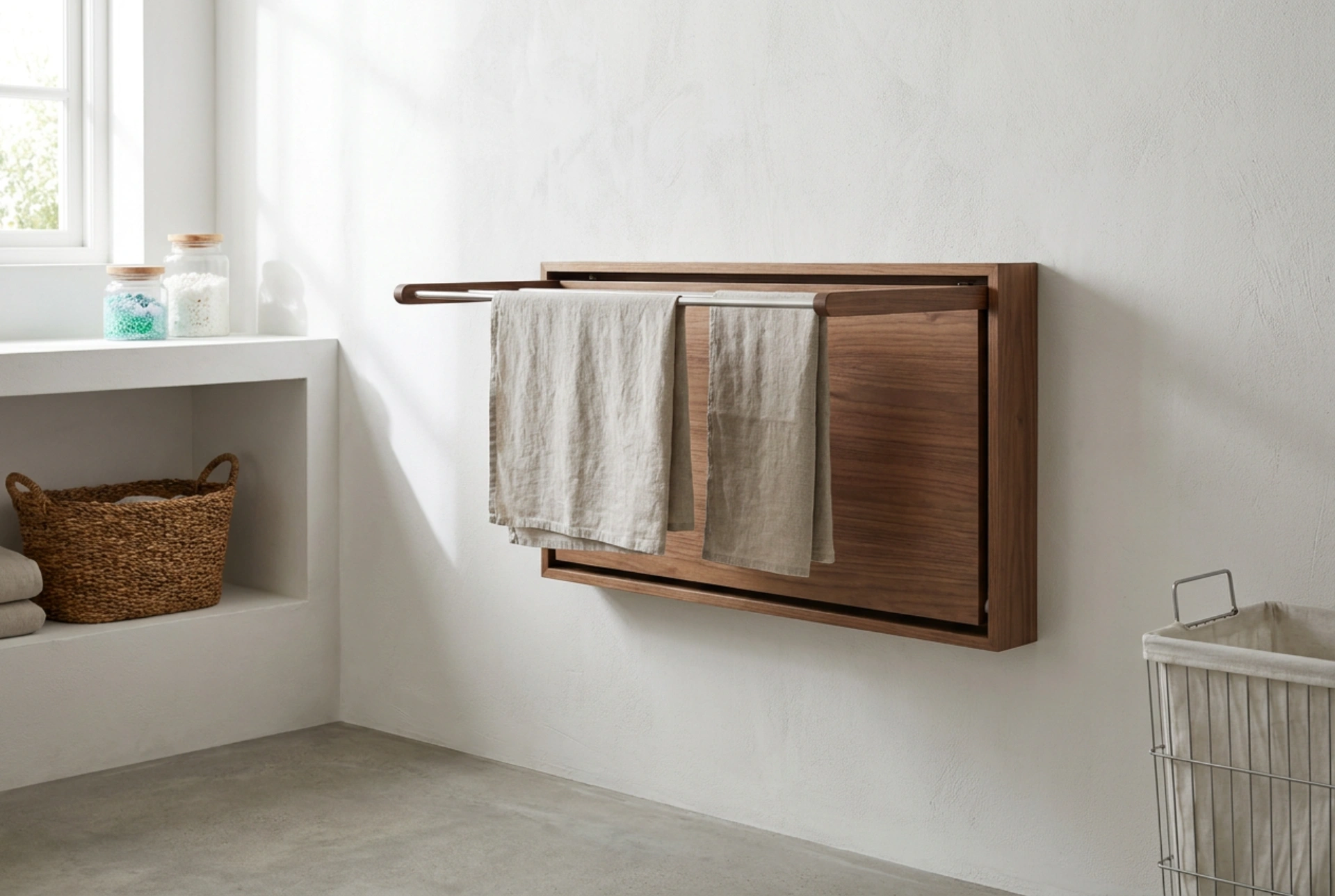 Tendedero de pared: cómo secar la ropa de forma eficiente sin ocupar espacio en el suelo
