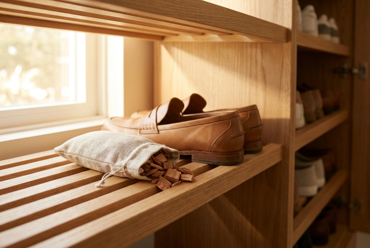 Cómo almacenar zapatos en un armario de madera sin malos olores