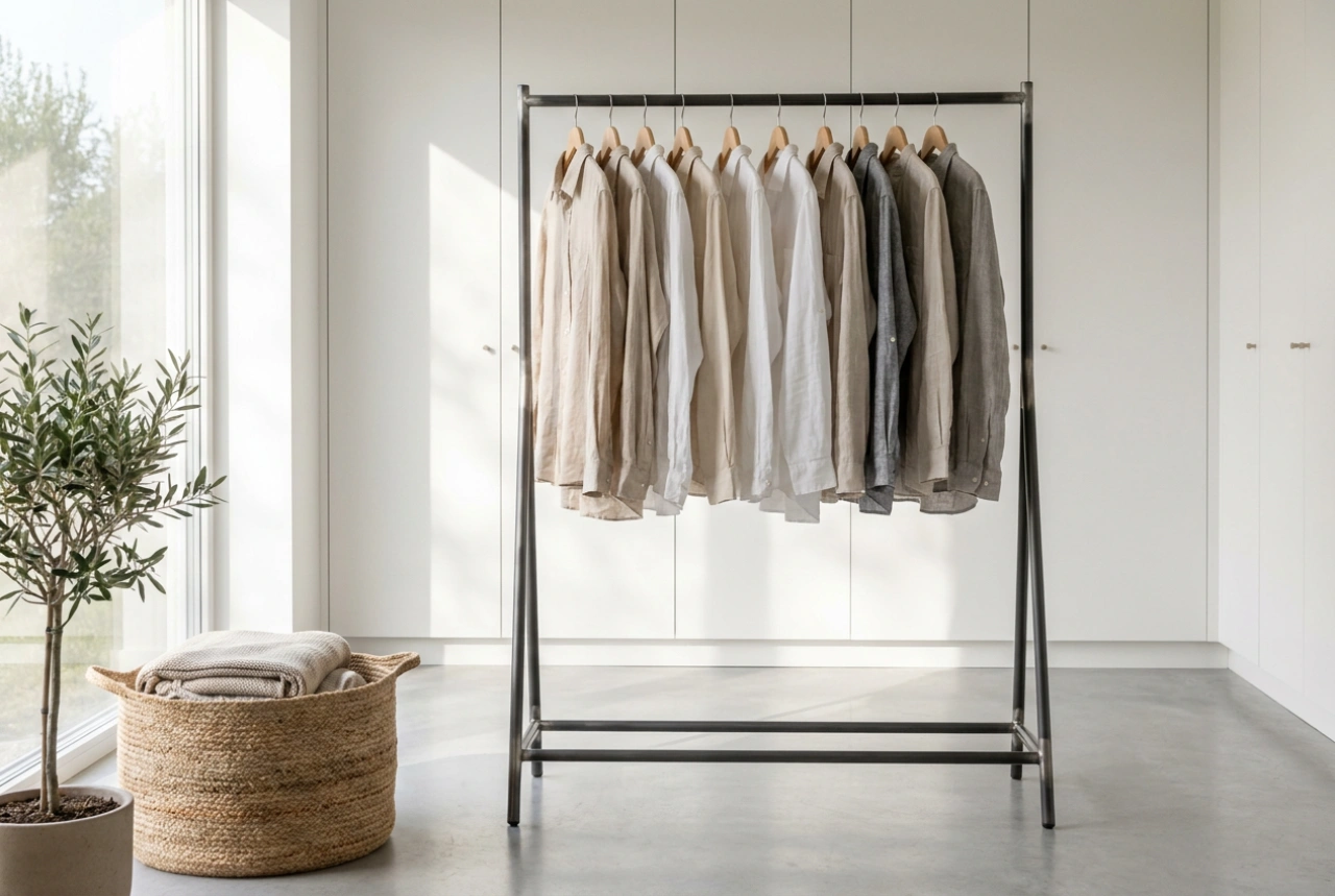 Cómo utilizar un perchero con ruedas para optimizar el vestidor del hogar