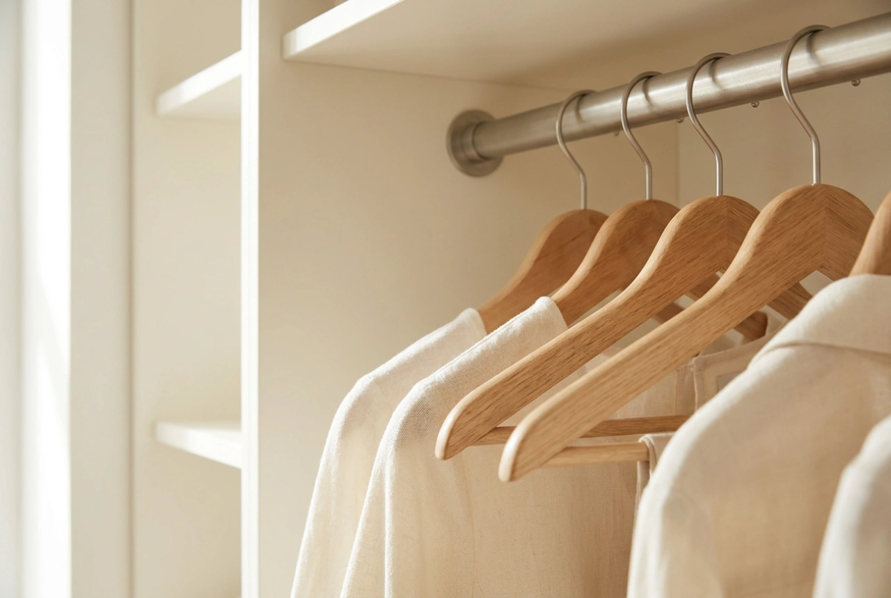 Cómo elegir perchas para ropa infantil en un armario pequeño