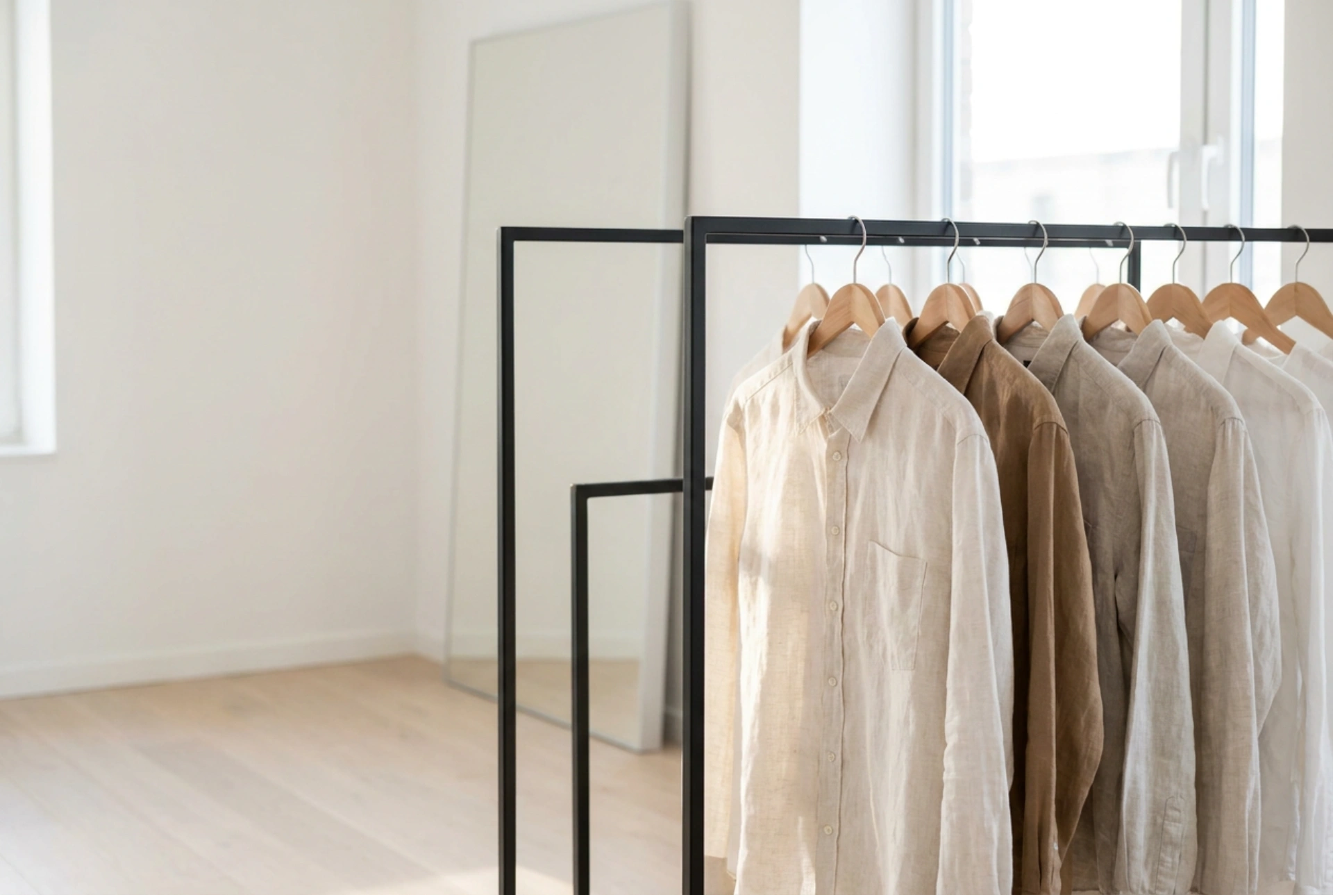 Cómo integrar un perchero de ropa comercial en el vestidor sin sobrecargarlo
