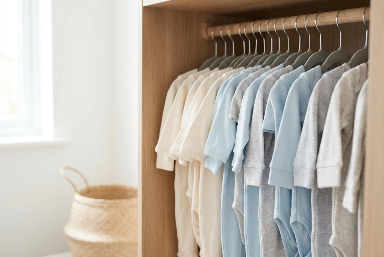 Cómo colgar la ropa infantil sin que se resbale de las perchas
