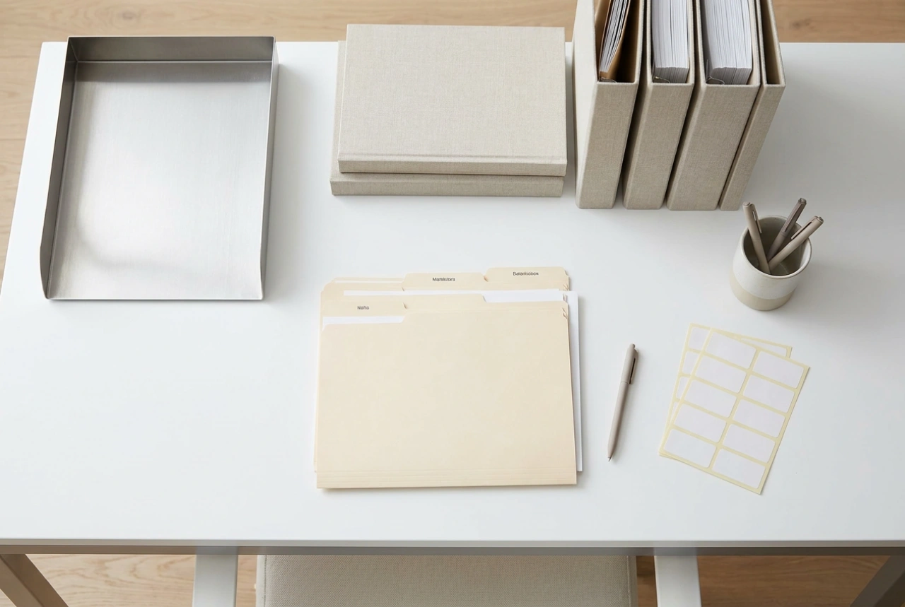 Cómo elegir la estructura de carpetas y archivadores para documentos domésticos