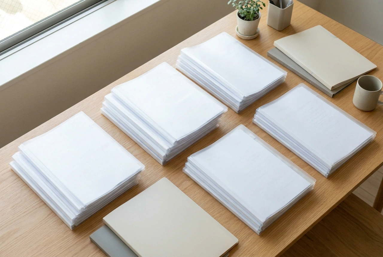 Cómo usar fundas rígidas para documentos en el archivo doméstico