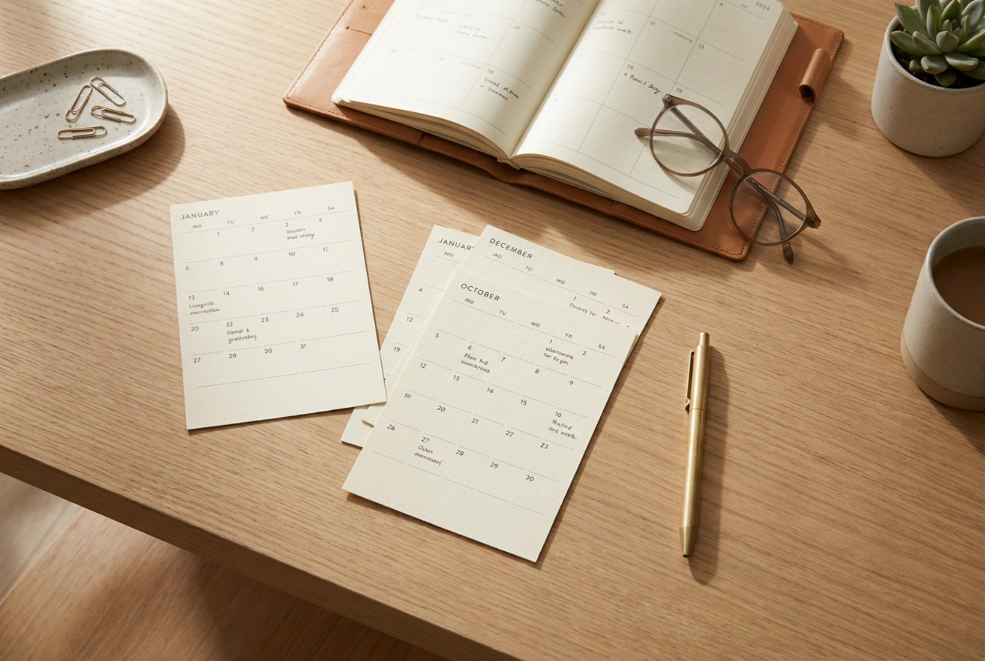 Cómo utilizar hojas de calendario impresas para la planificación semanal
