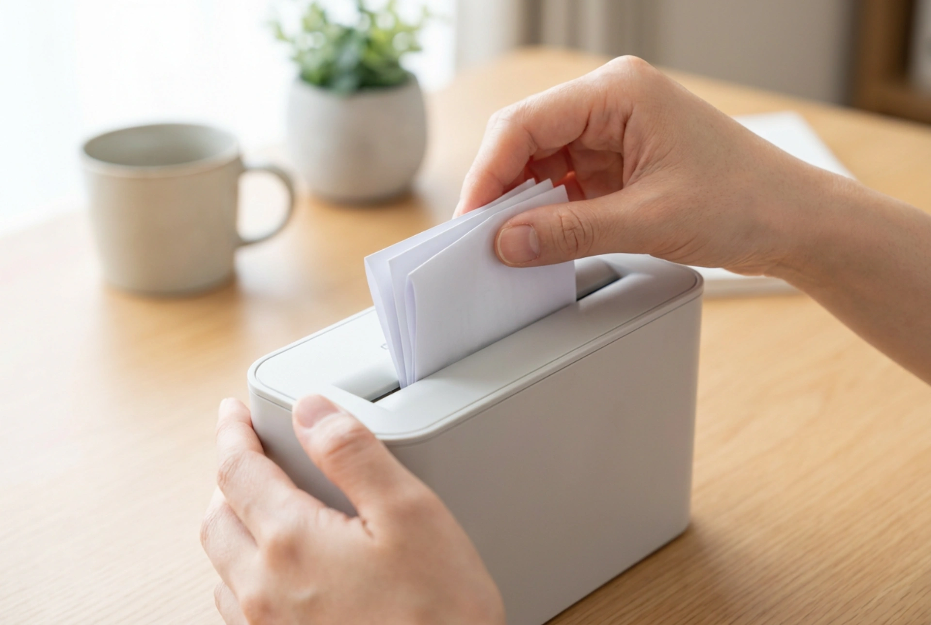 Cómo destruir de forma segura las facturas del hogar en una destructora de papel miniatura