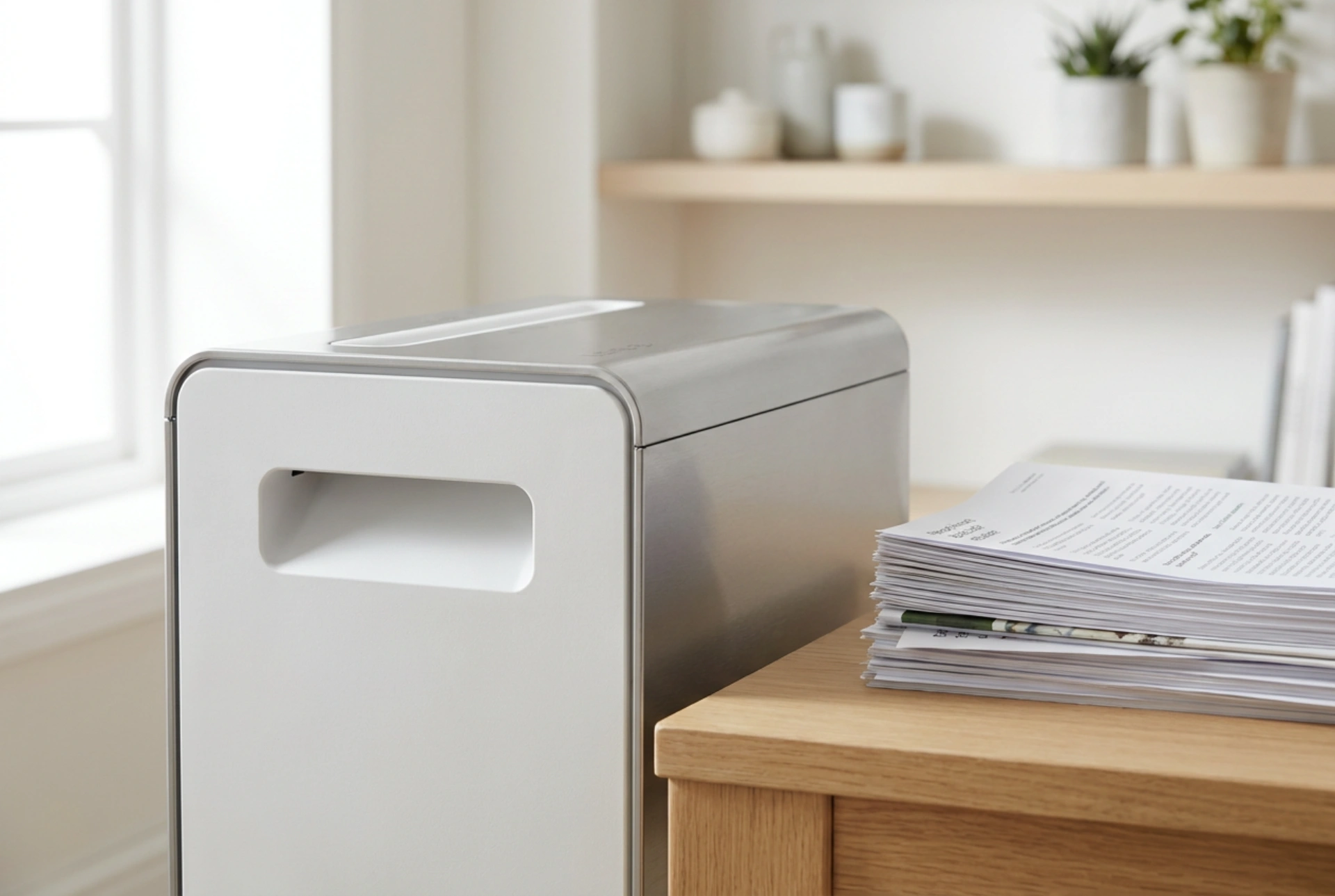 Cómo utilizar una trituradora de papel manual en el archivo doméstico