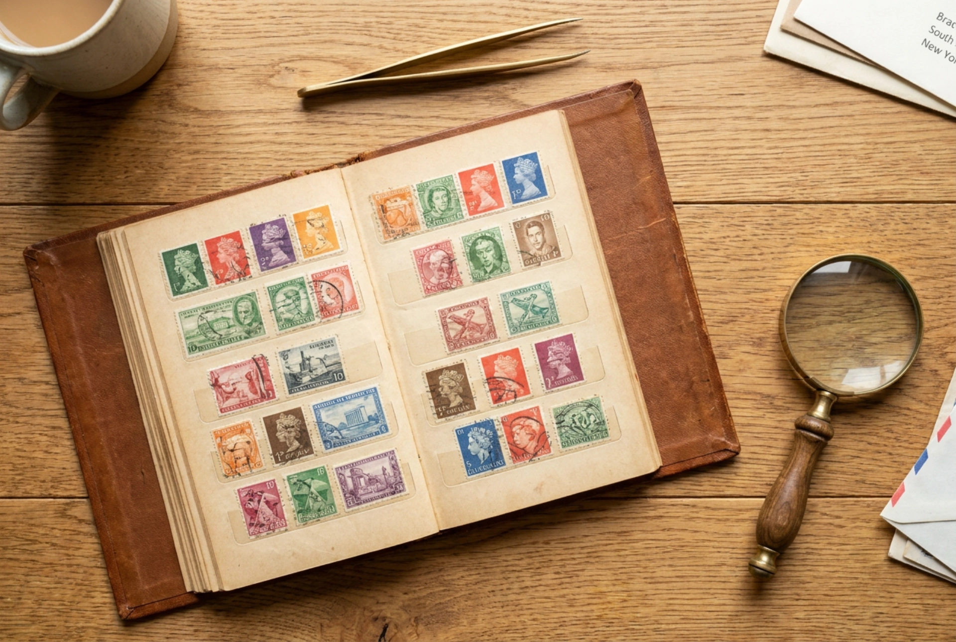 Álbumes de sellos postales y reglas para organizar una colección