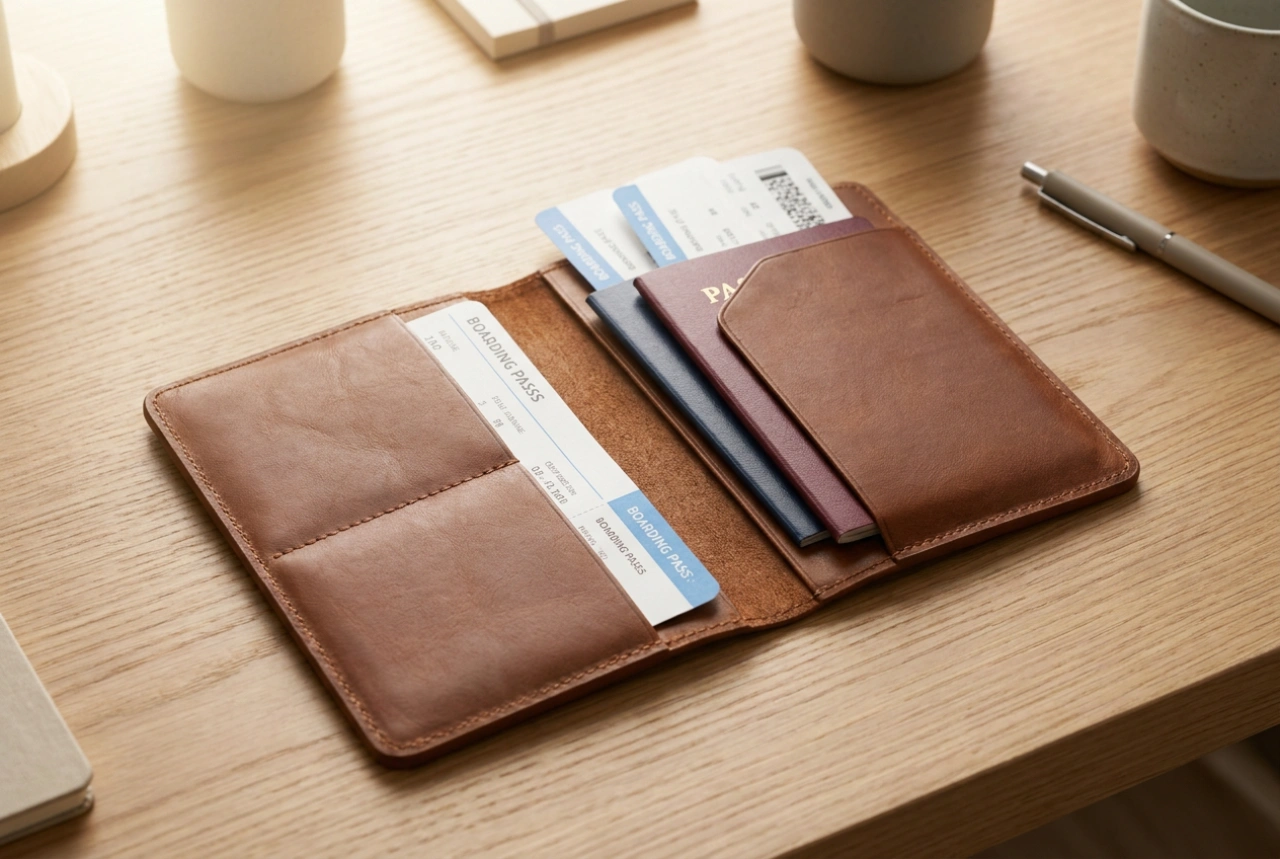 Organizador de viaje para documentos y el método para preparar el equipaje sin estrés