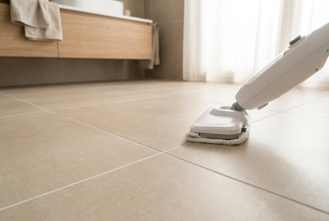 Cómo limpiar juntas con vapor sin detergentes y controlando la humedad