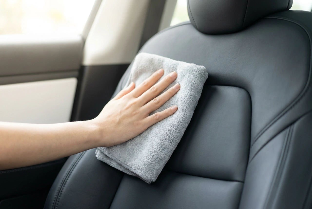 Cómo limpiar el cuero de tu coche sin alterar su acabado mate original