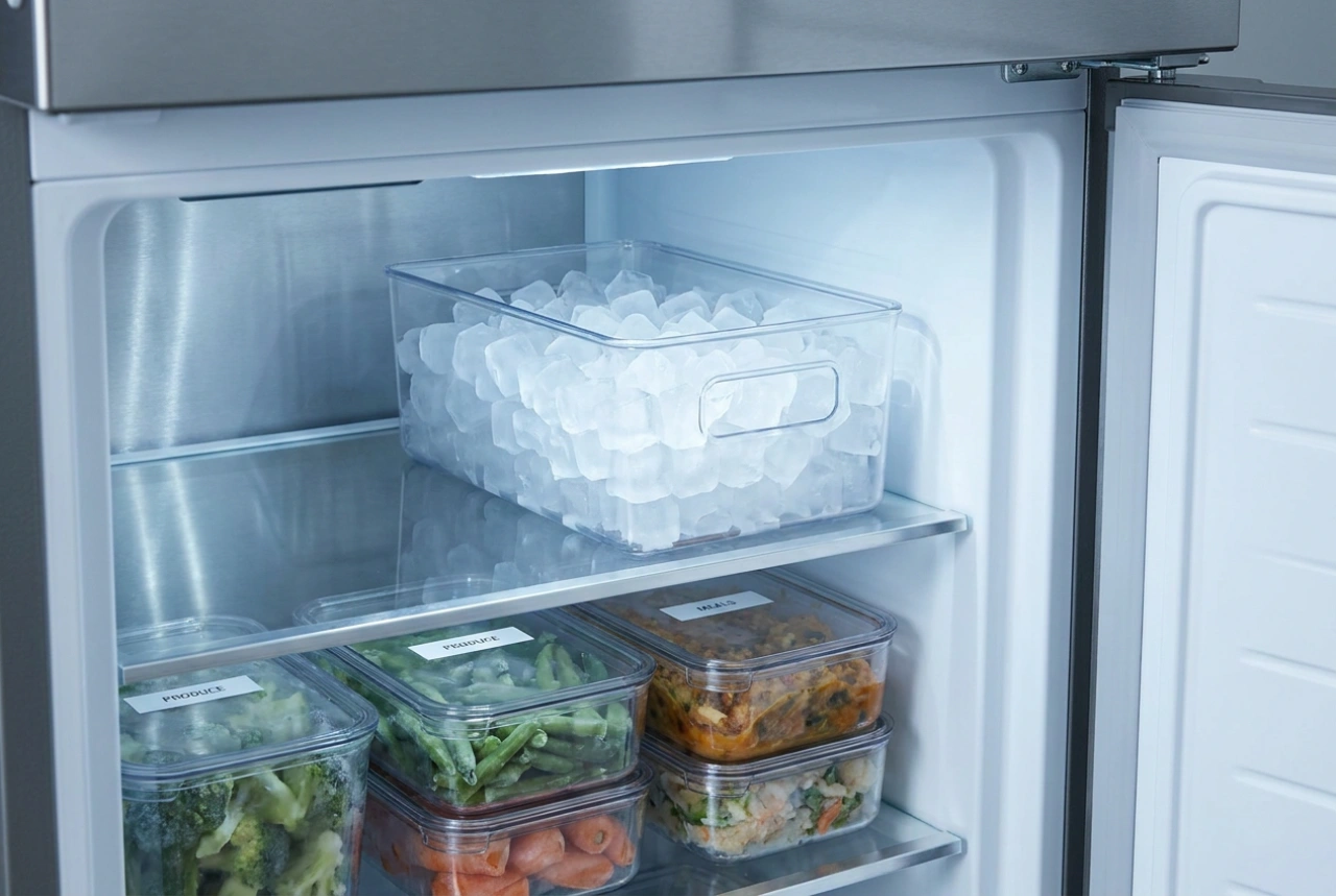 Cómo limpiar un refrigerador con fabricador de hielo y su depósito