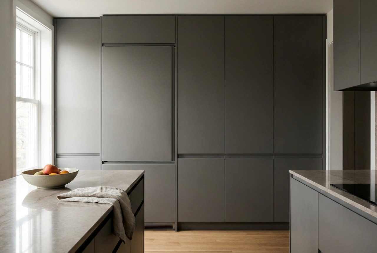 Cómo integrar un frigorífico combi encastrable en los muebles de cocina