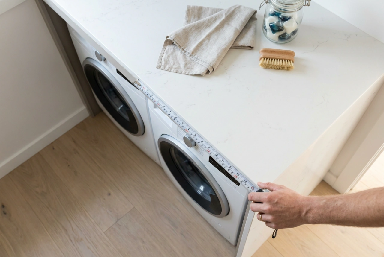 Cómo medir las dimensiones de una lavadora integrable antes de la instalación